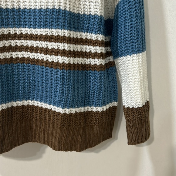 KIRUNDO WOMENS LIGHTWEIGHT SWEATER STRIPED SIZE LG NEW - Picture 5 of 9